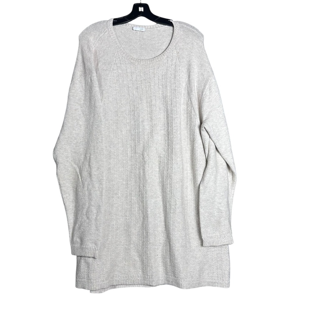 Cottagecore sweater Cozy knit top Minimalist basics Neutral aesthetic Soft JJILL